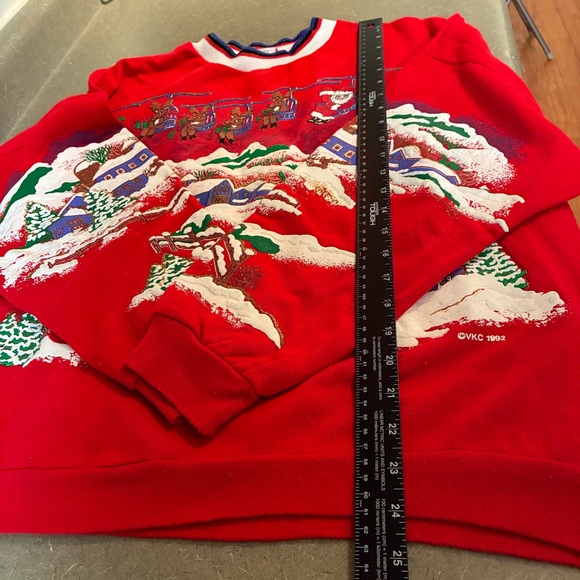 Vintage 90’s Ugly Christmas Winner Glitter Puffy Front & Sleeves** - Picture 12 of 15